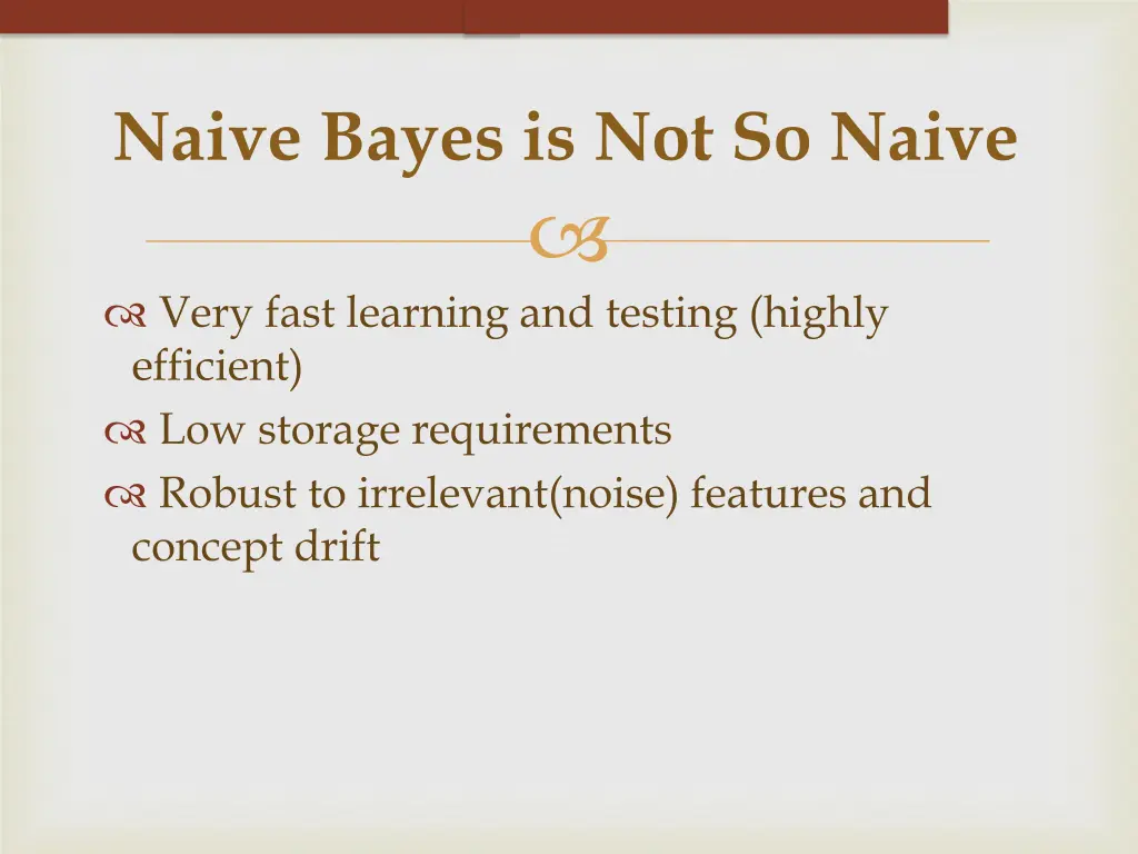 naive bayes is not so naive