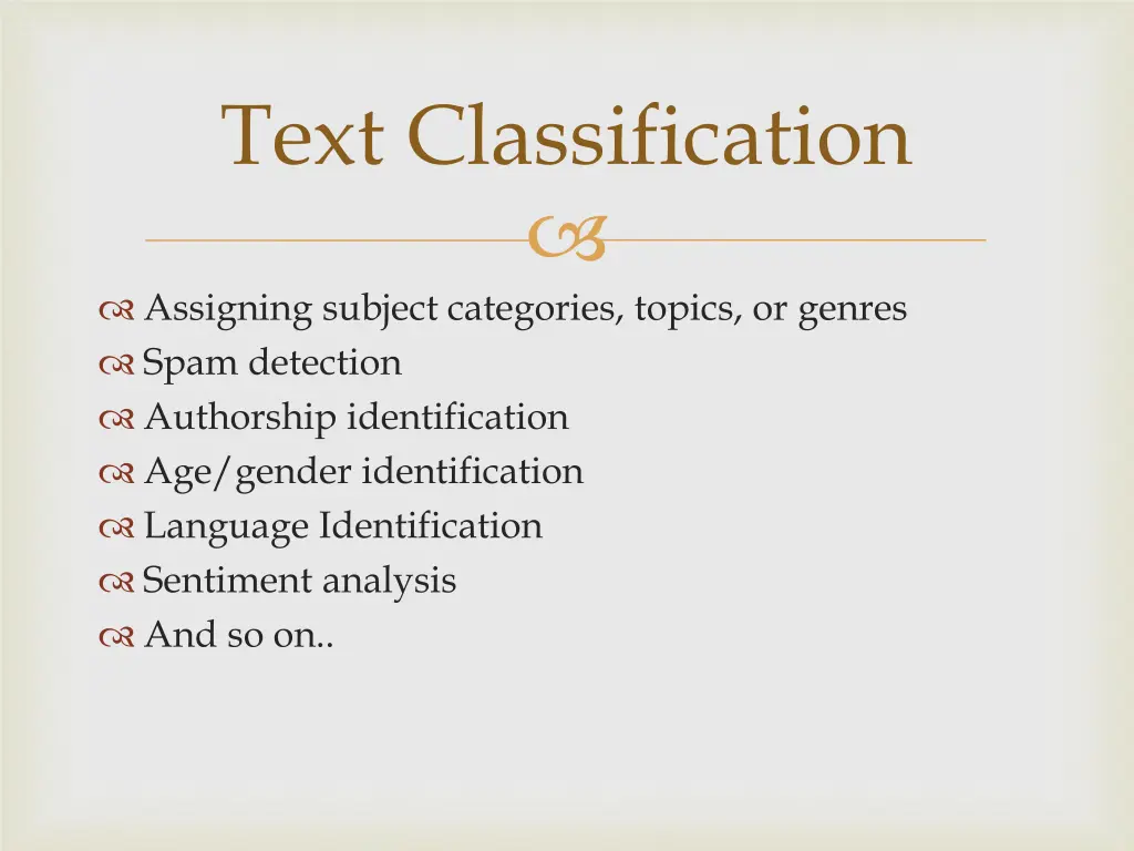 text classification
