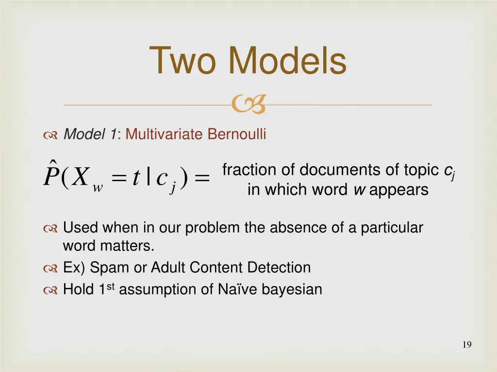two models