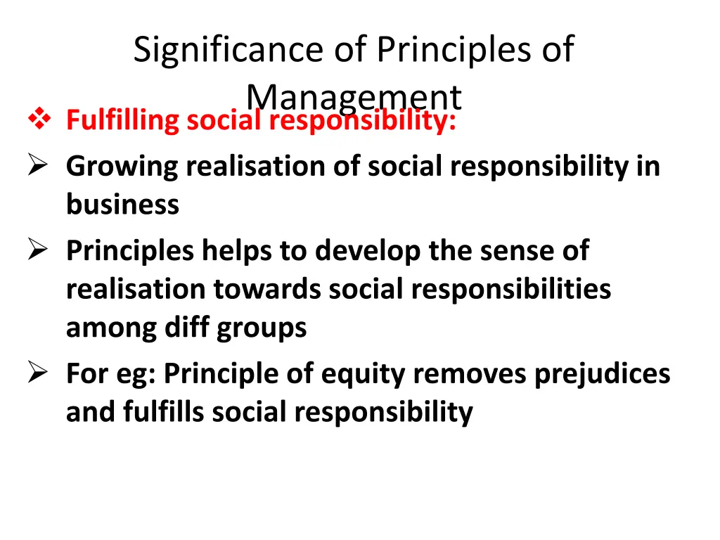 significance of principles of management 2