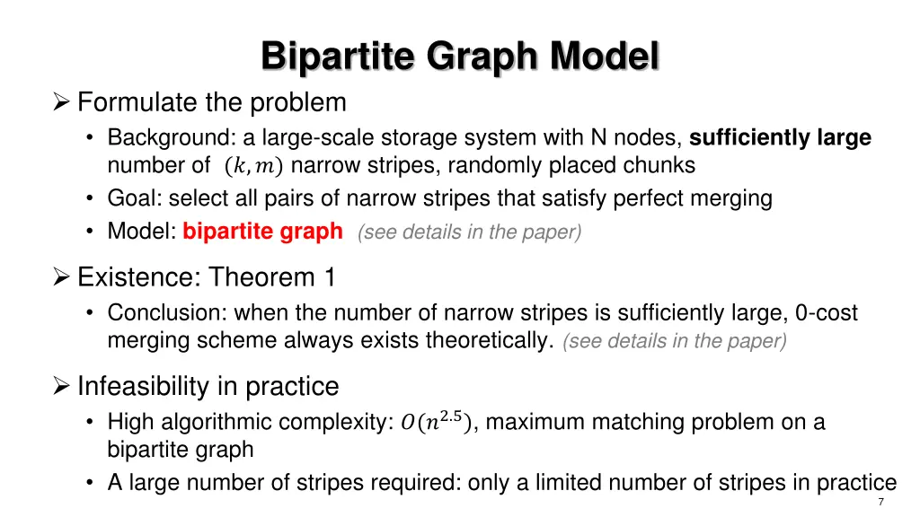 bipartite graph model
