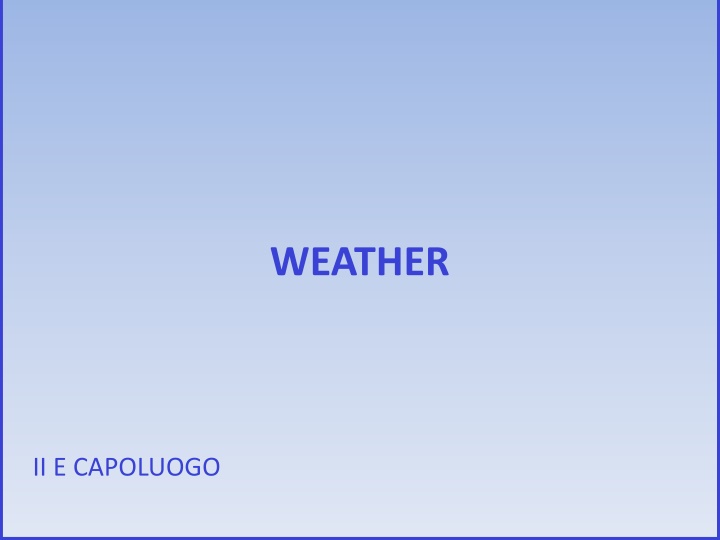 weather