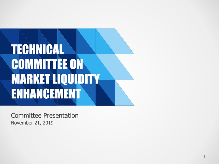 technical committee on market liquidity