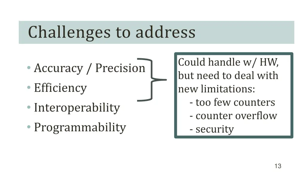 challenges to address 1