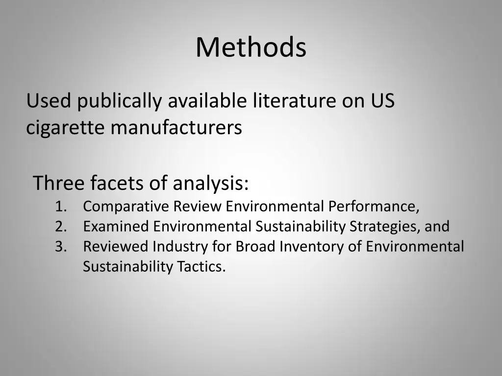 methods