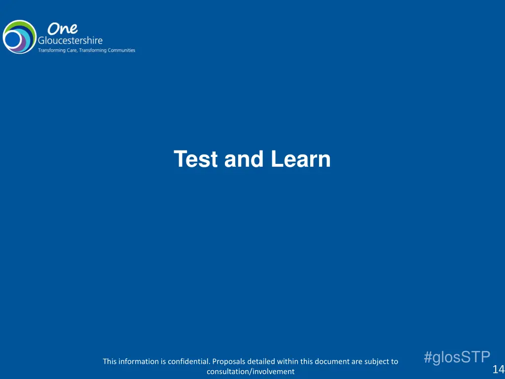 test and learn