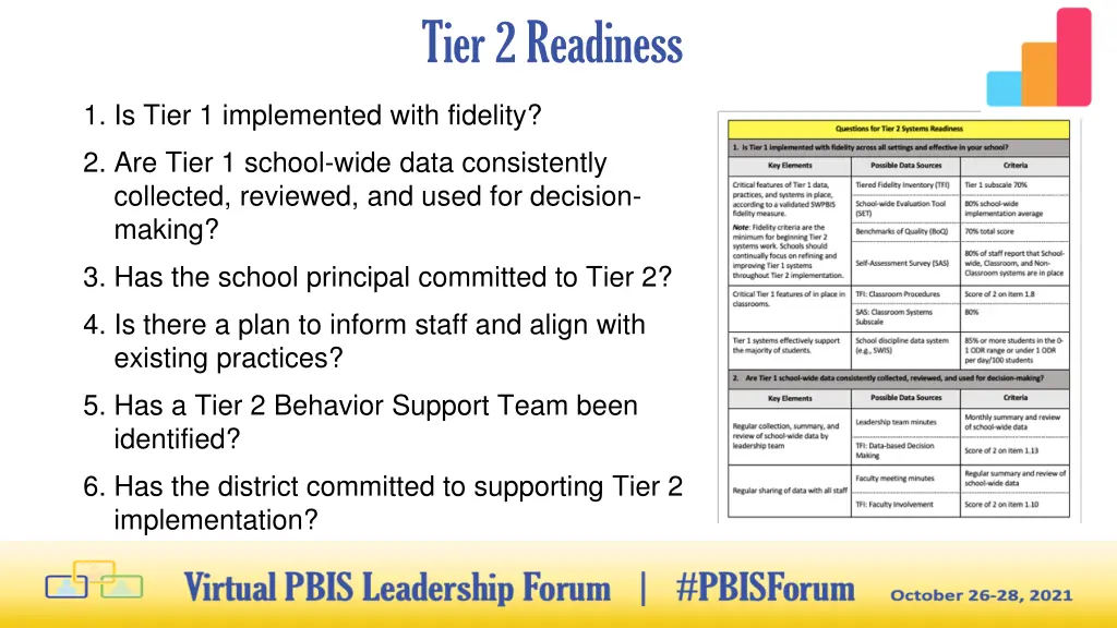 tier 2 readiness