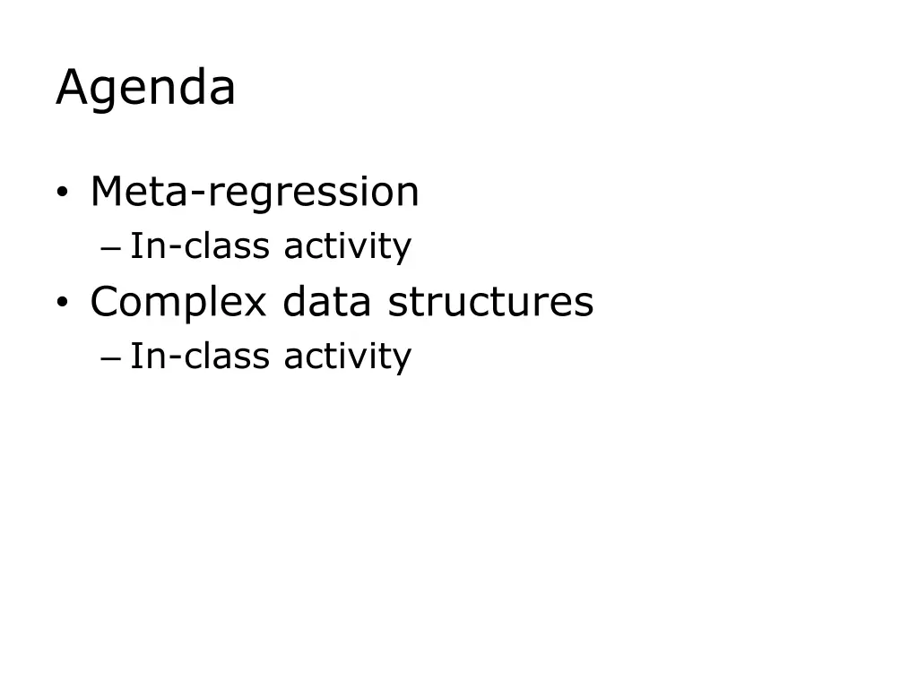 agenda