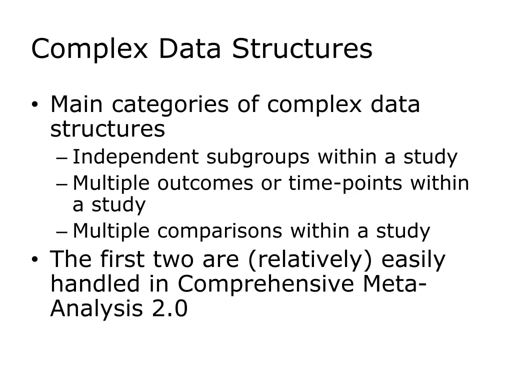 complex data structures