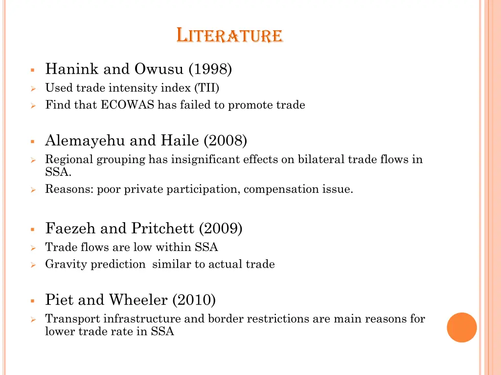 l iterature