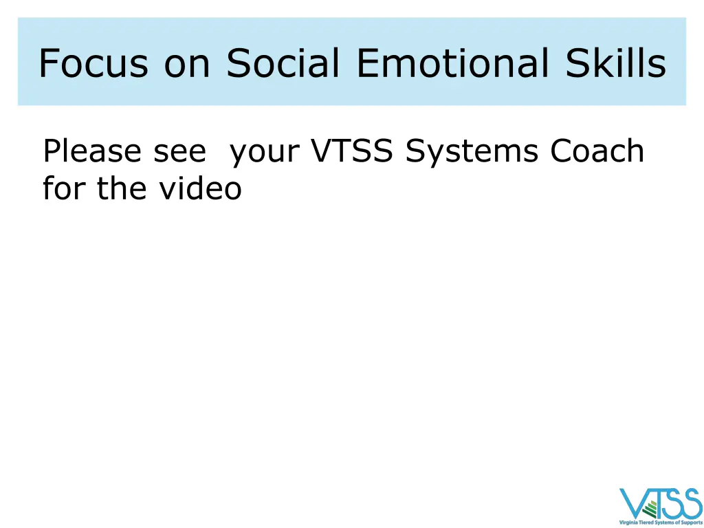 focus on social emotional skills