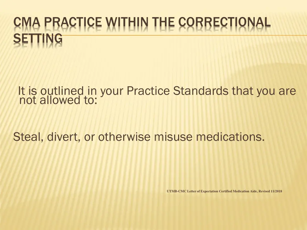 cma practice within the correctional setting 15