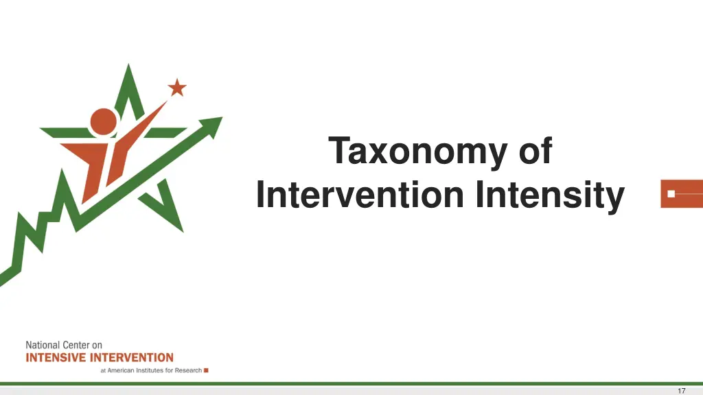 taxonomy of intervention intensity