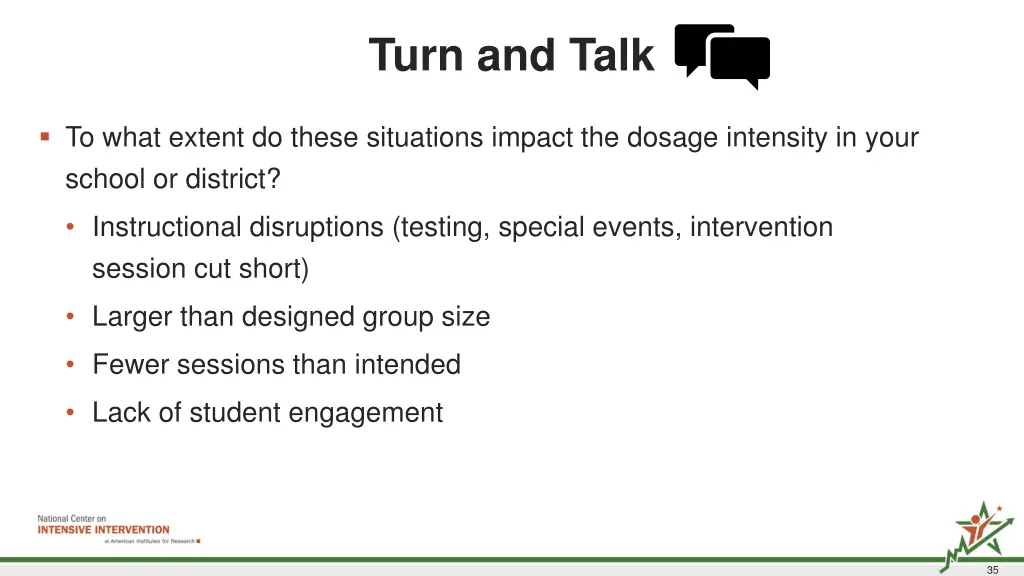turn and talk