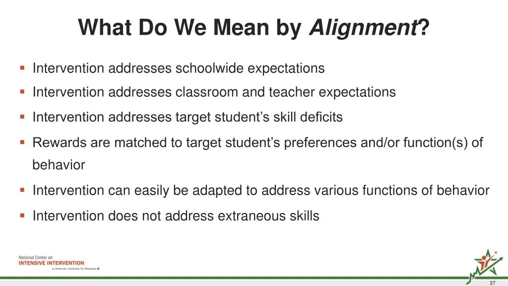 what do we mean by alignment