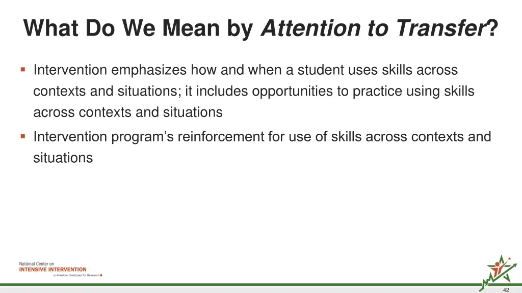 what do we mean by attention to transfer
