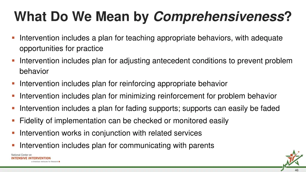 what do we mean by comprehensiveness