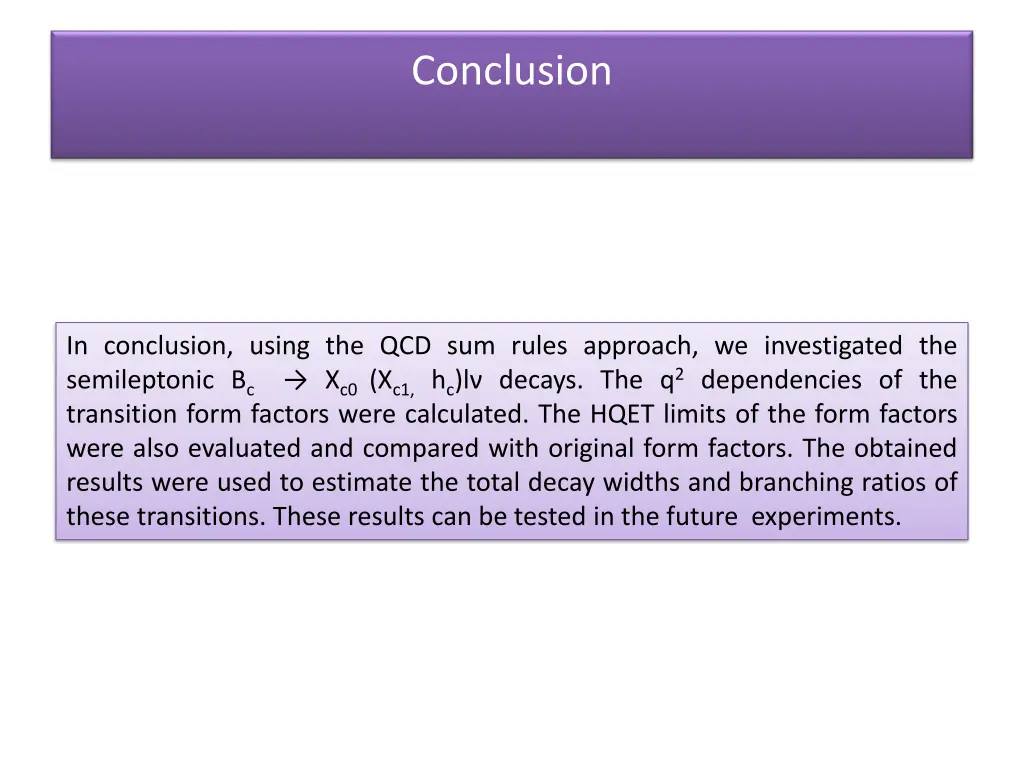 conclusion