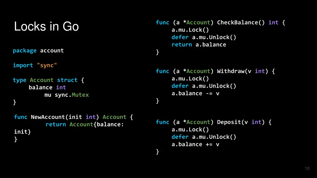 locks in go 1