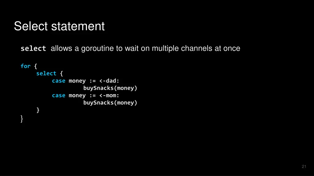 select statement