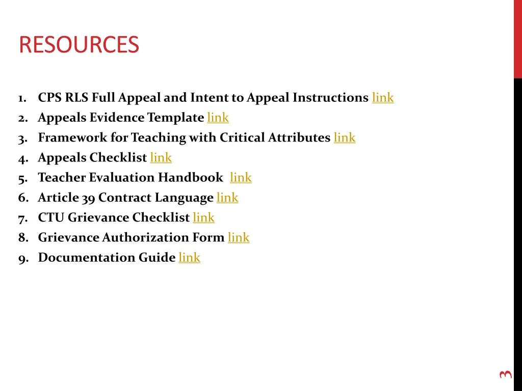 resources