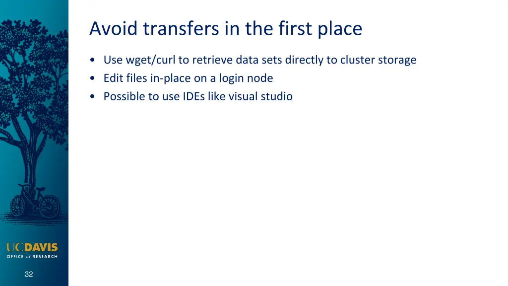avoid transfers in the first place