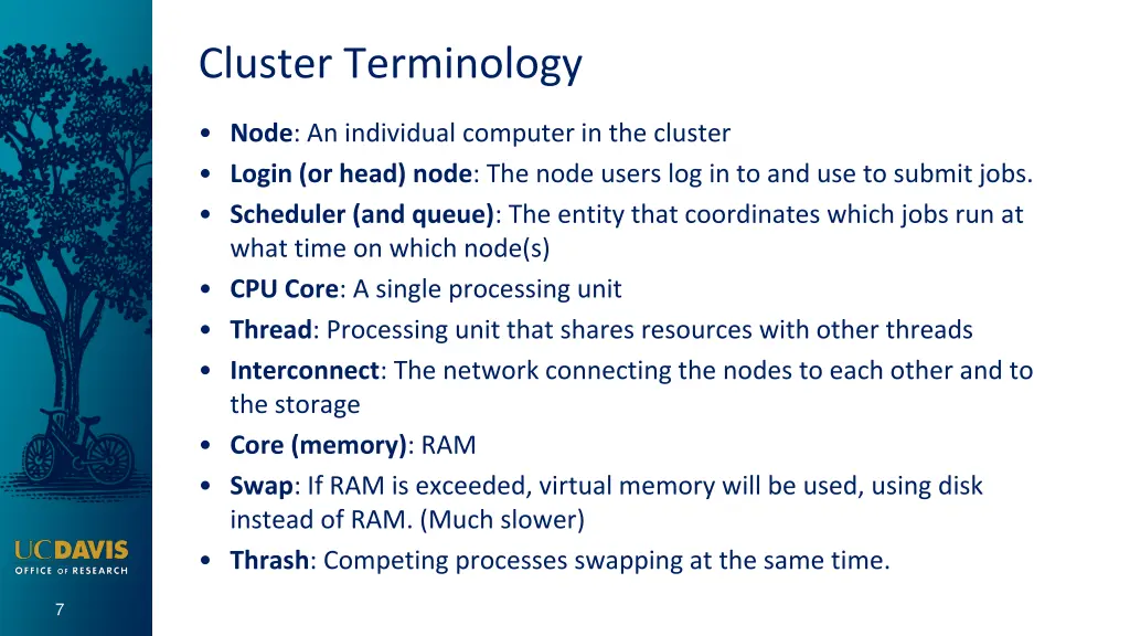 cluster terminology