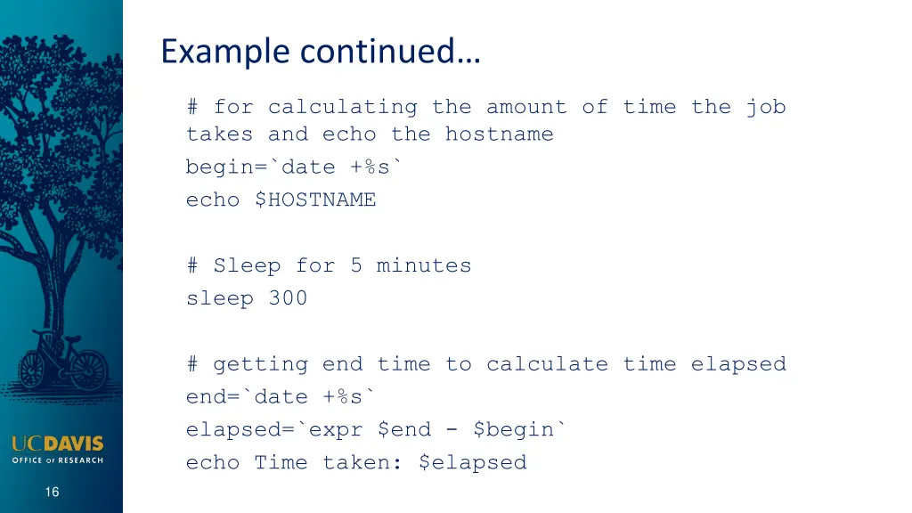 example continued