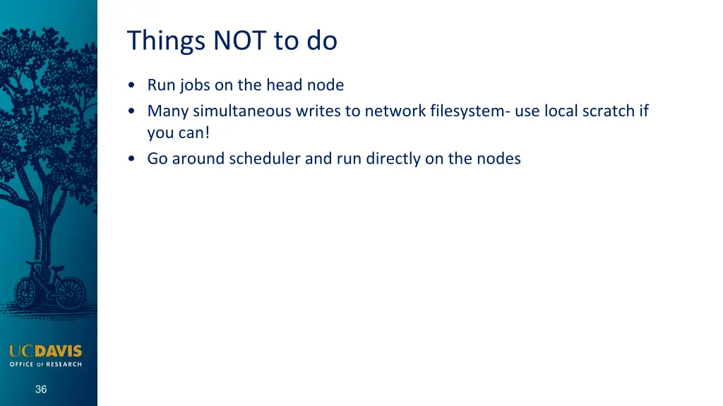 things not to do