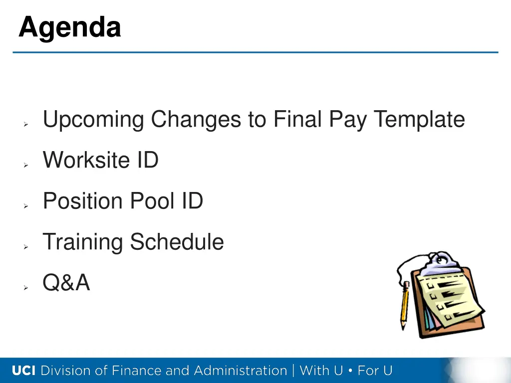 agenda