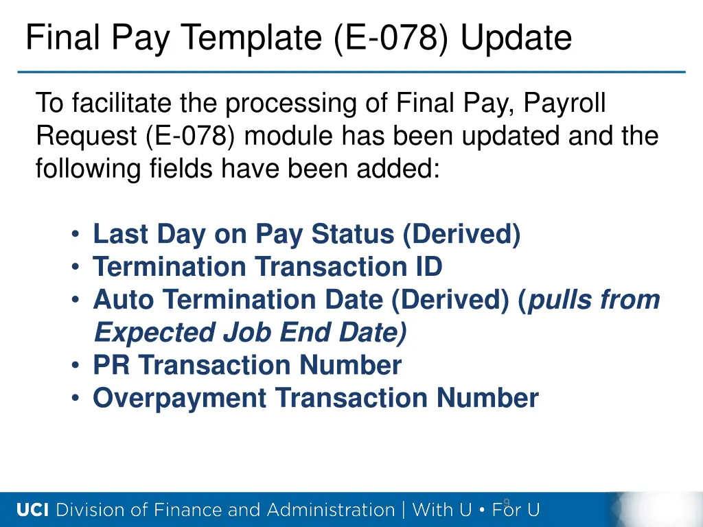 final pay template e 078 update