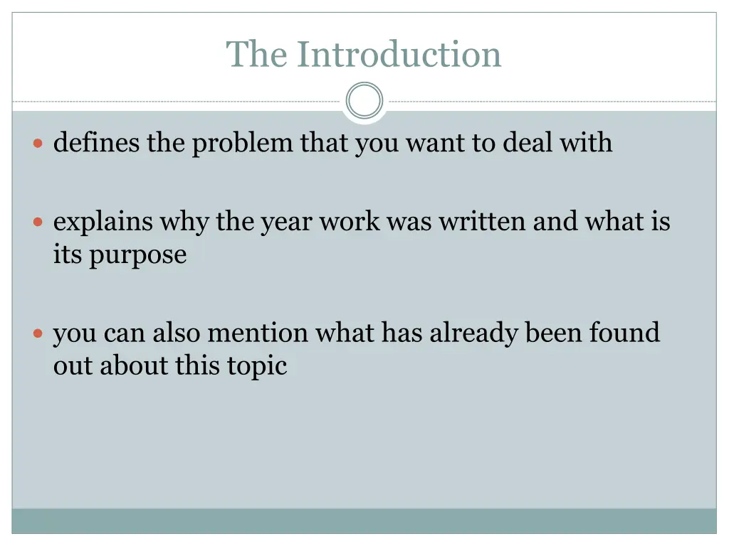 the introduction