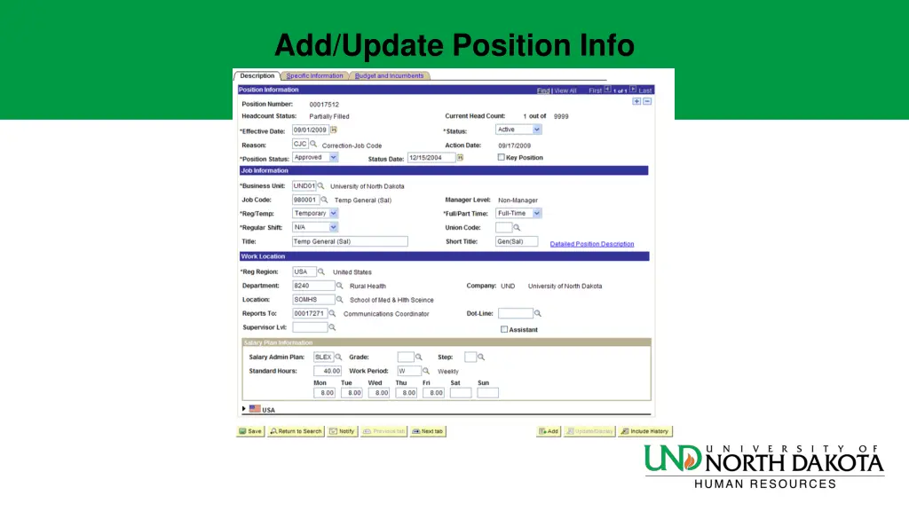 add update position info