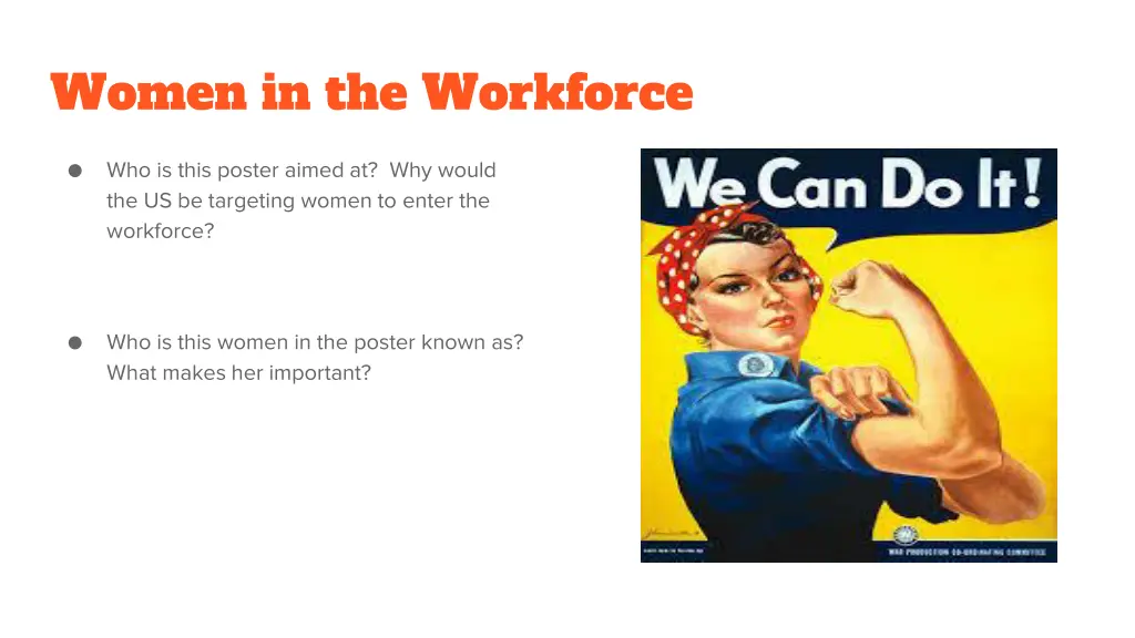 women in the workforce