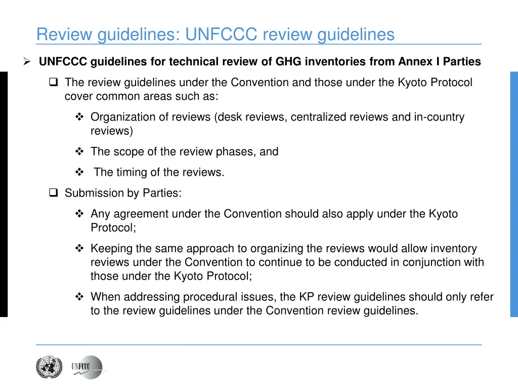 review guidelines unfccc review guidelines