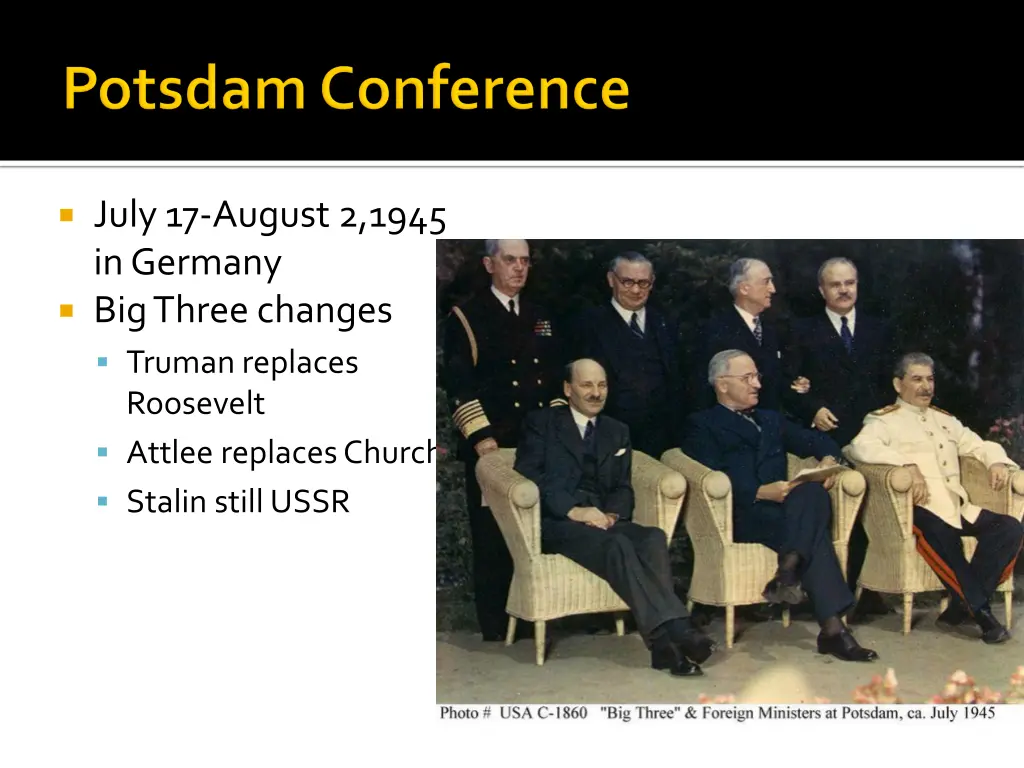 july 17 august 2 1945 in germany big three