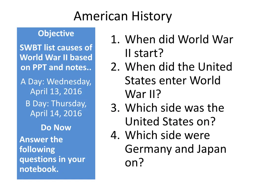 american history