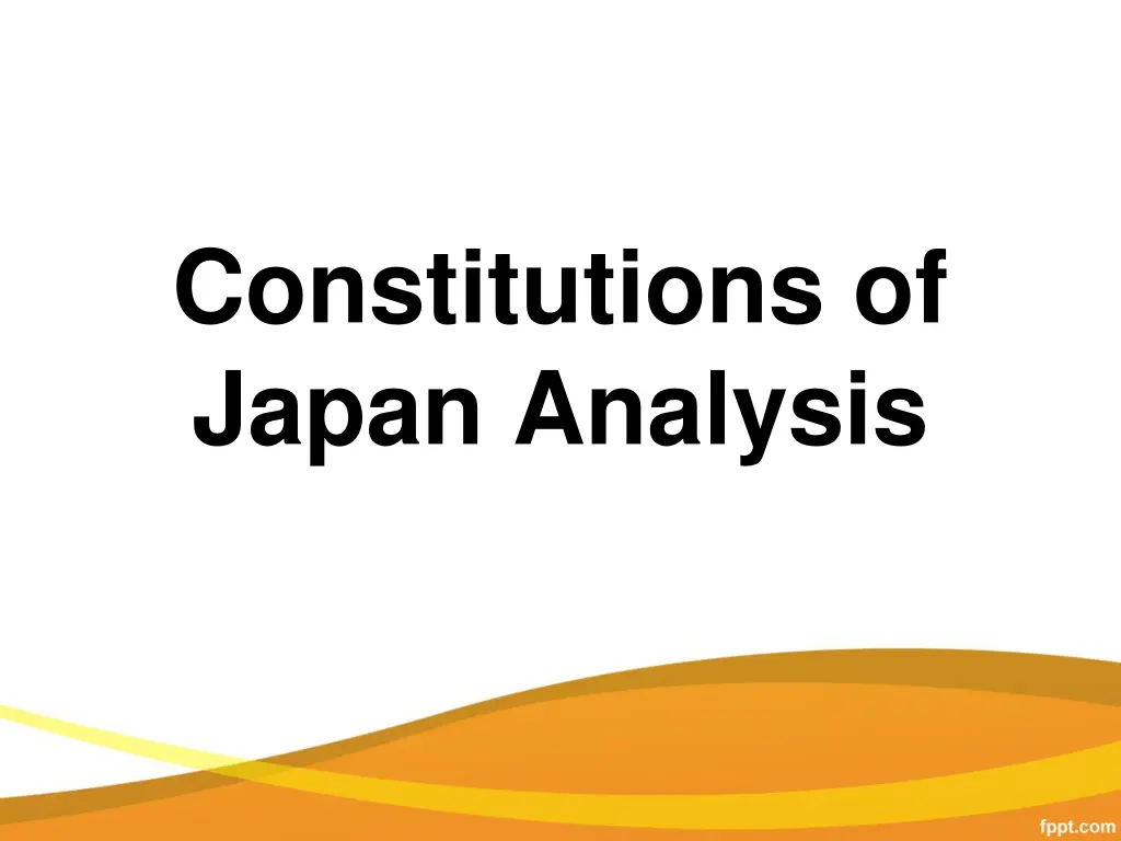 constitutions of japan analysis