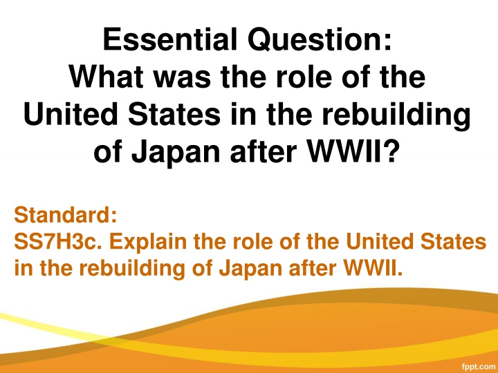 essential question what was the role