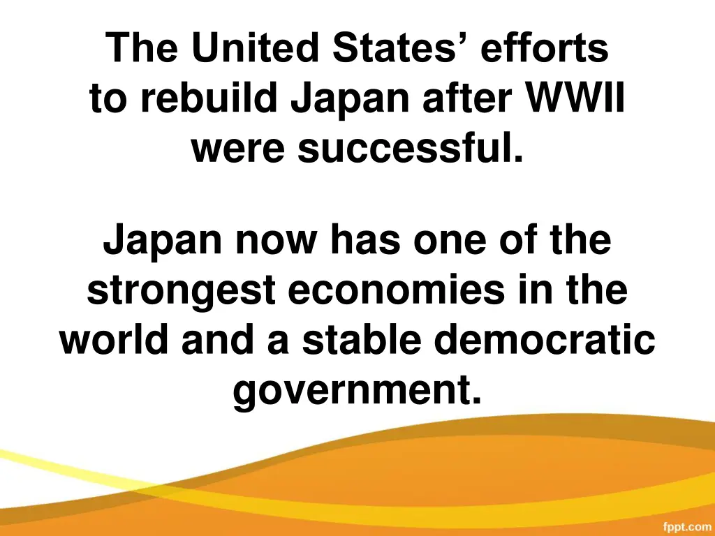 the united states efforts to rebuild japan after