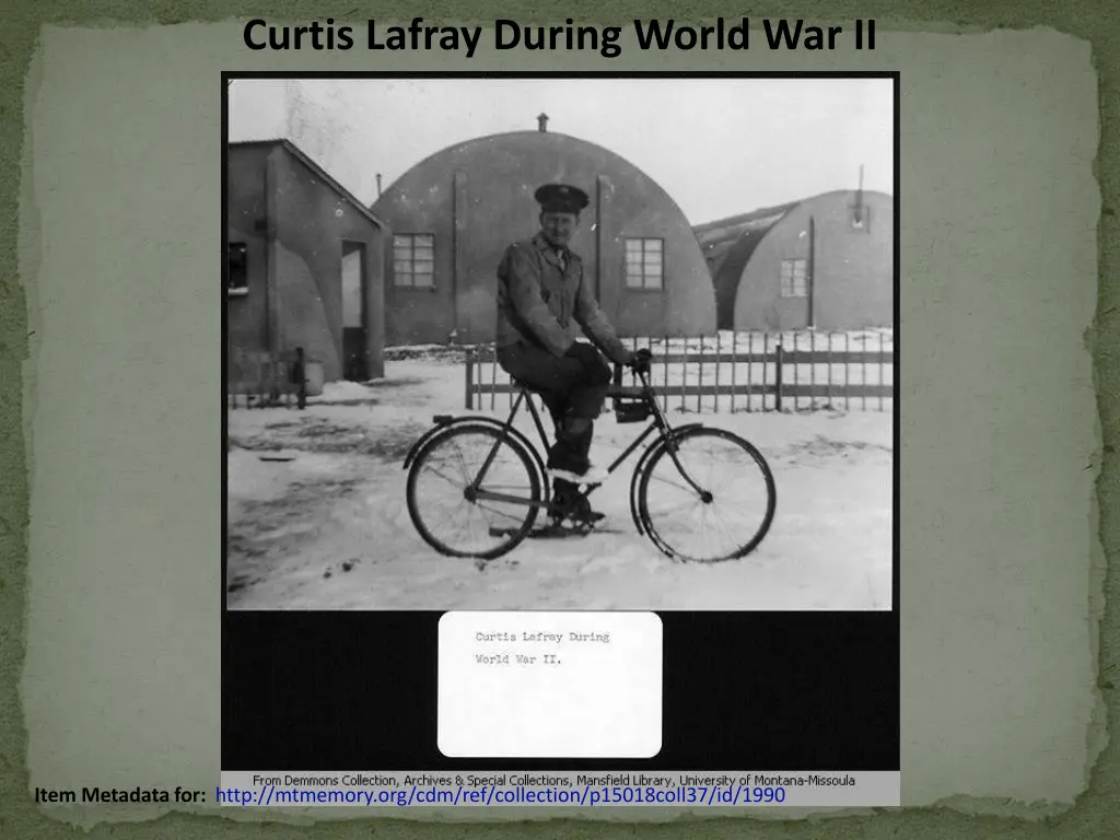 curtis lafray during world war ii