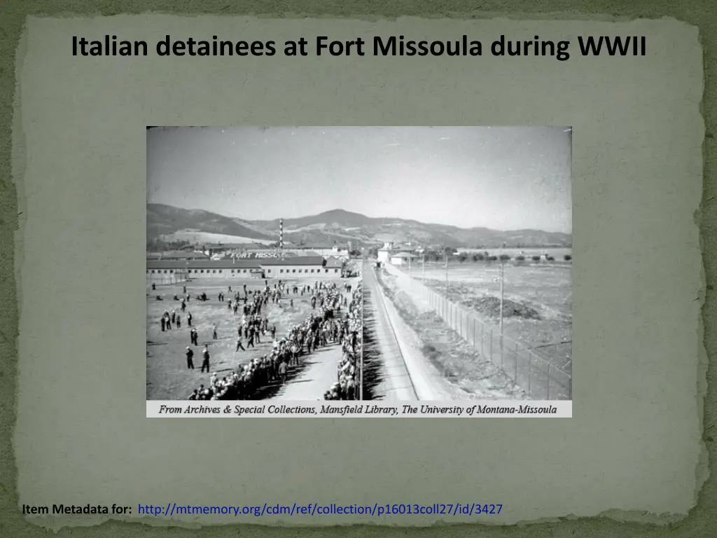italian detainees at fort missoula during wwii