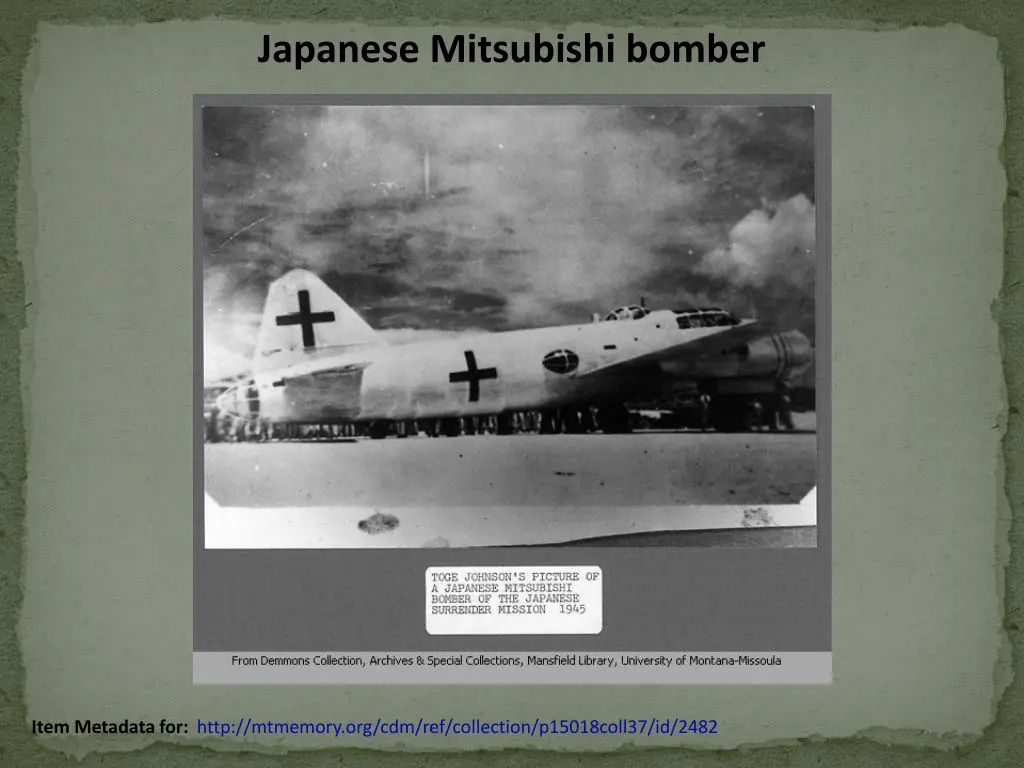 japanese mitsubishi bomber