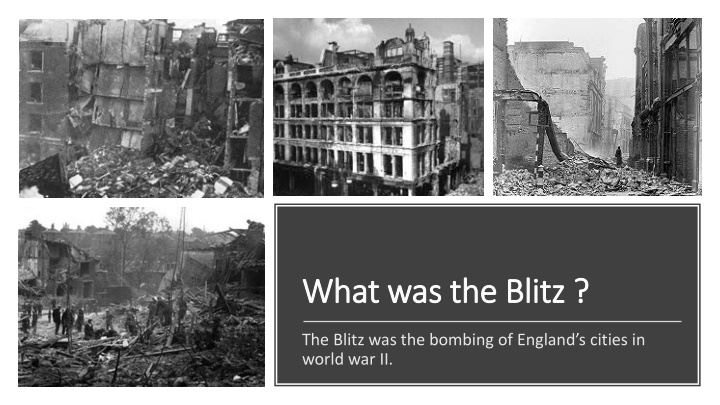 what was the blitz what was the blitz