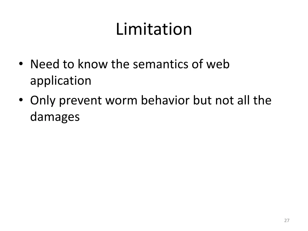 limitation