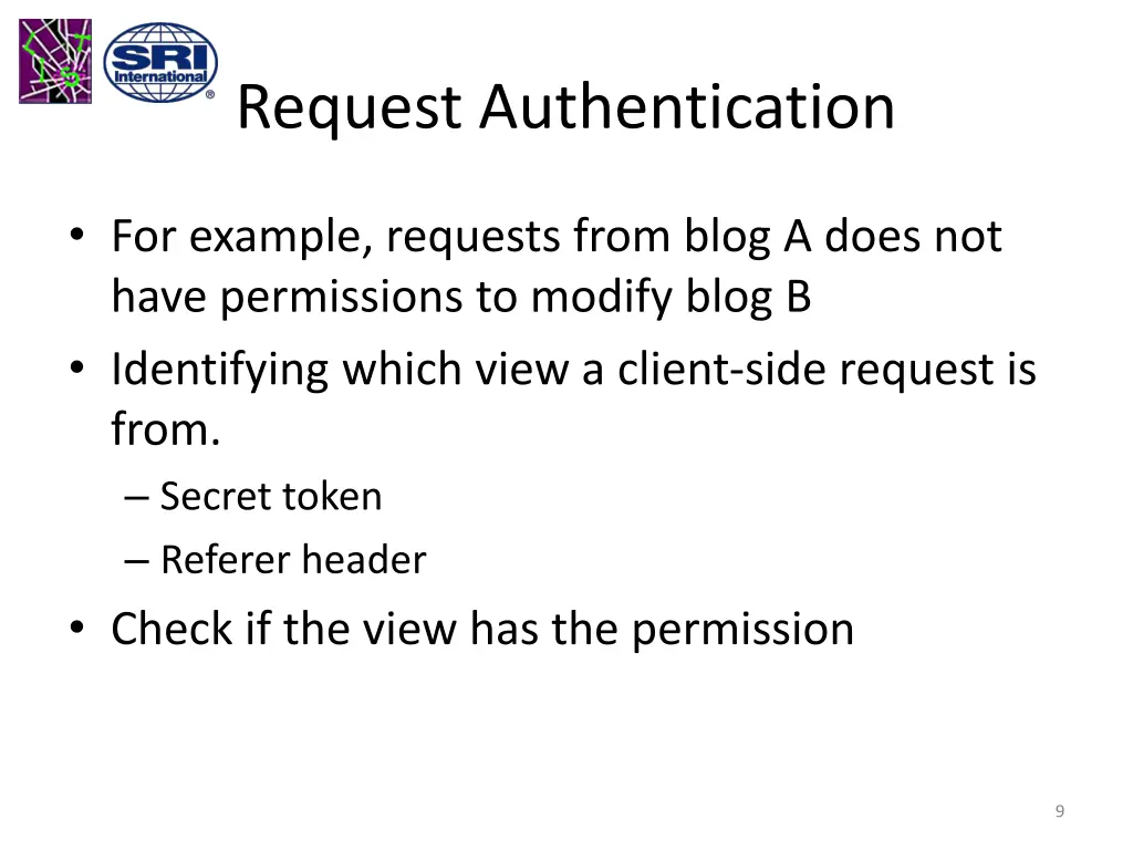 request authentication