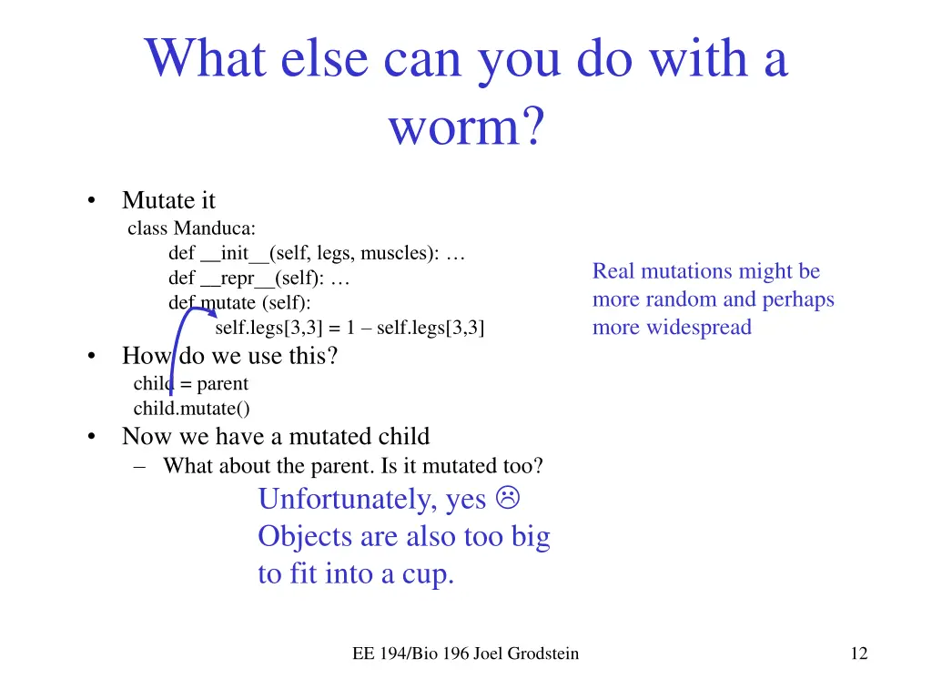 what else can you do with a worm
