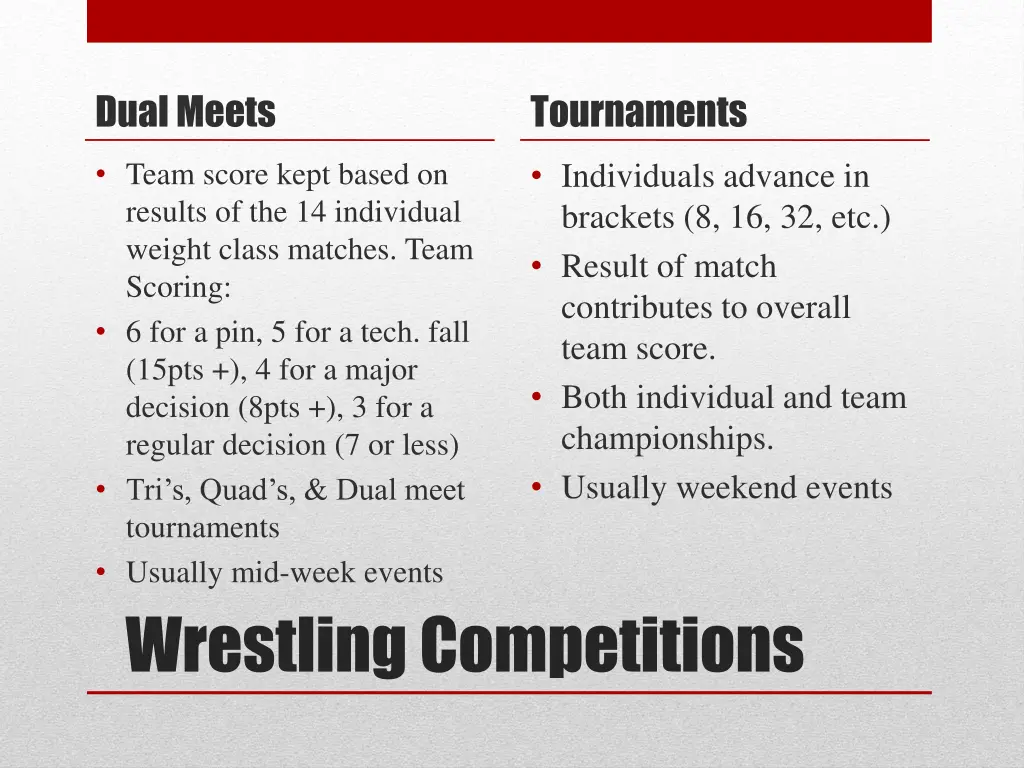dual meets