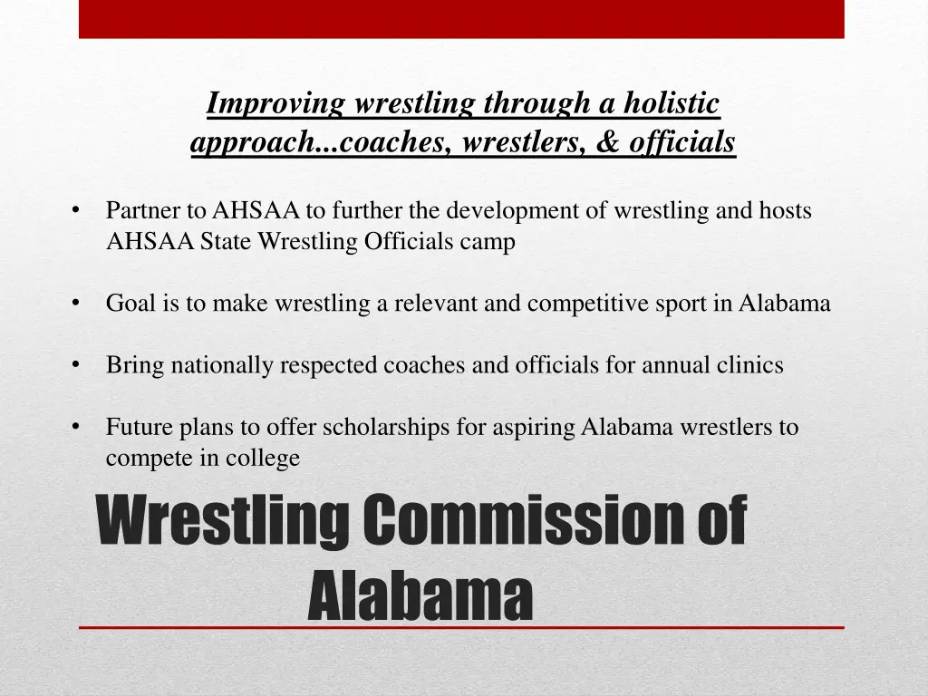 improving wrestling through a holistic approach
