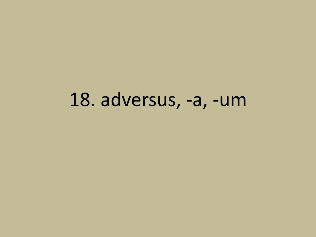 18 adversus a um
